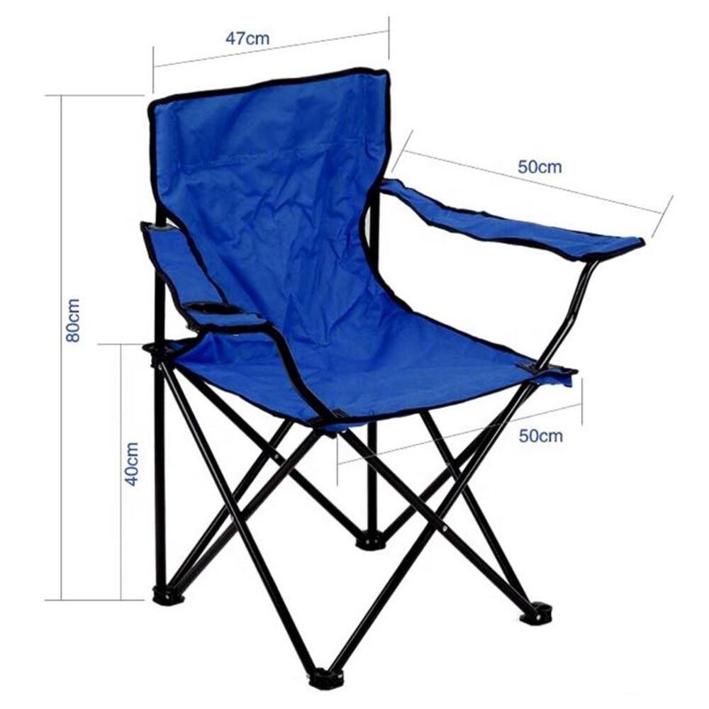 Cadeira Camping Dobrável com Porta Copo e Bolsa