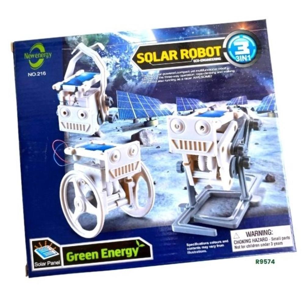 Kit Robô Solar 3 em 1 com Placa de Energia