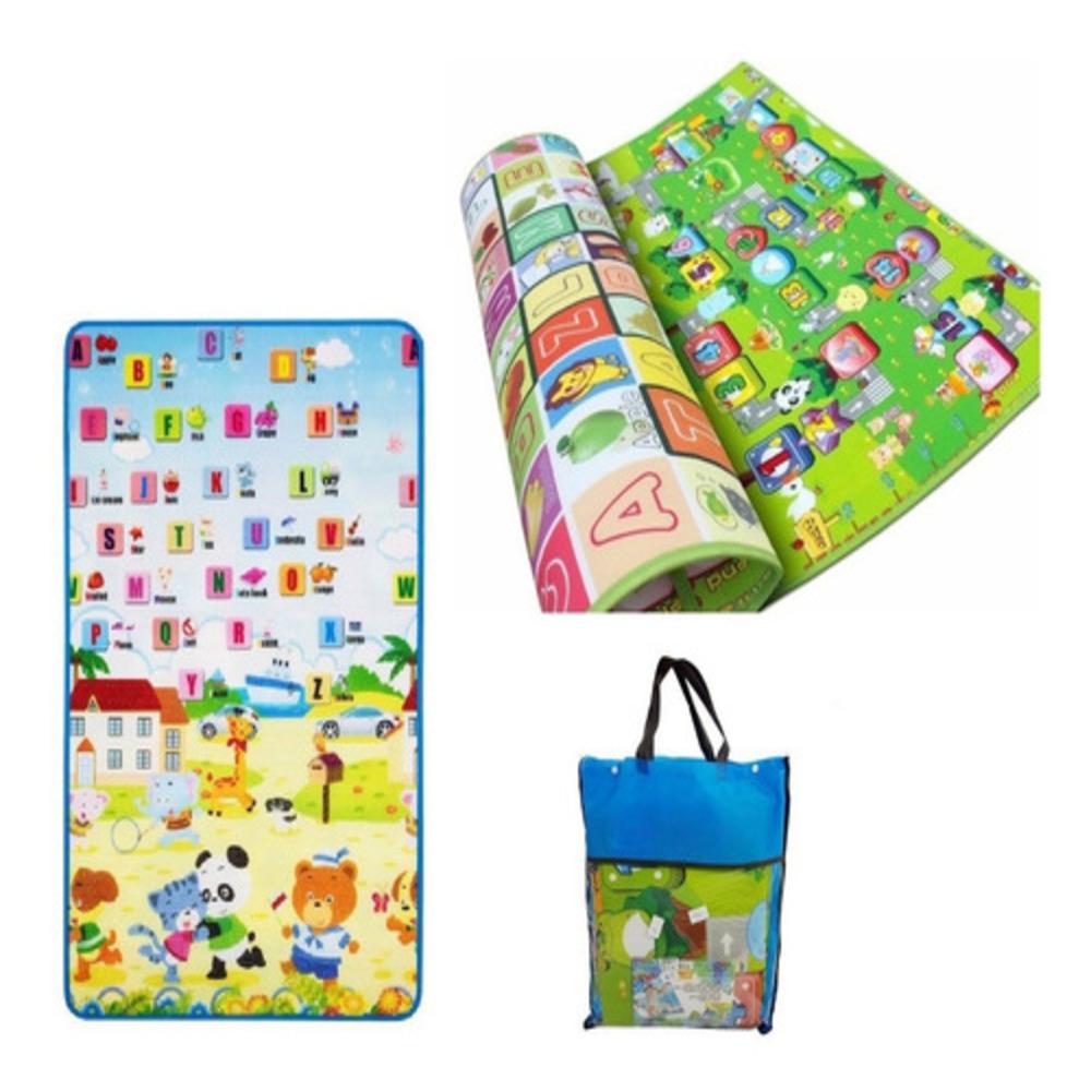 Tapete Infantil Educativo Dupla Face Térmico | 1,20m x 90cm