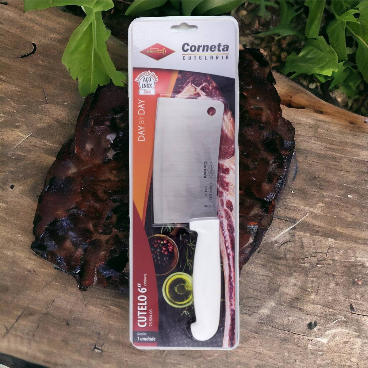 Cutelo para Carnes Inox 6 Polegadas Dia a Dia Corneta