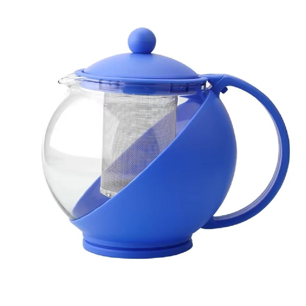 Chaleira bule de vidro com infusor de metal 1250 ml
