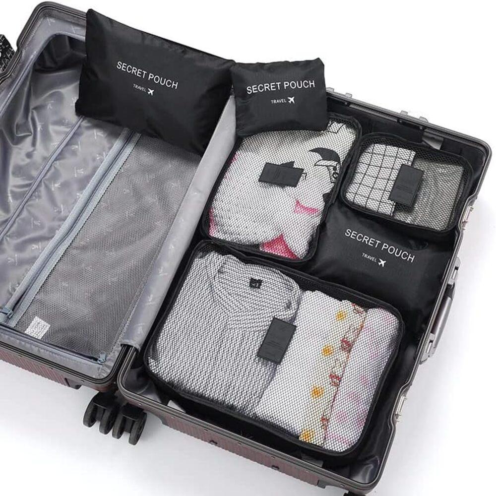 Kit Organizador de Mala 6 Peças | Necessaire e Porta Roupas