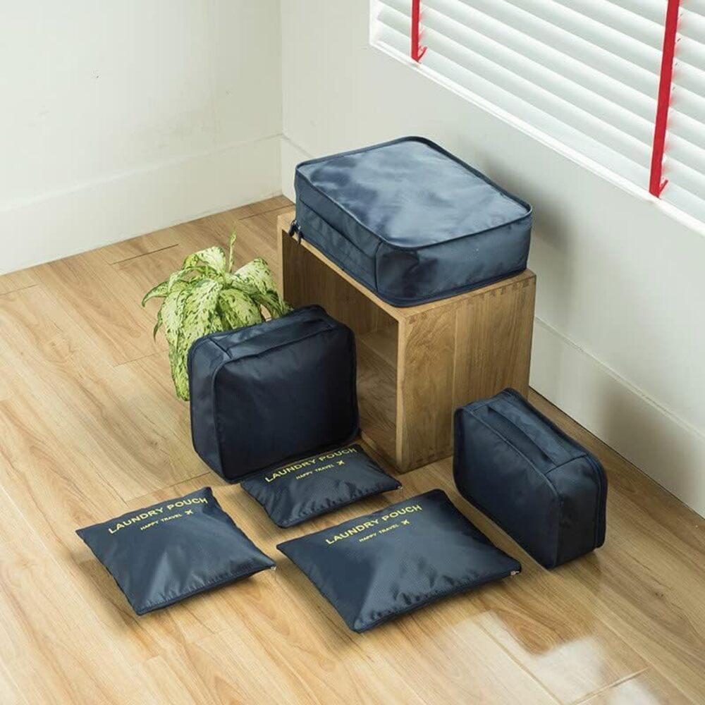 Kit Organizador de Mala 6 Peças | Necessaire e Porta Roupas
