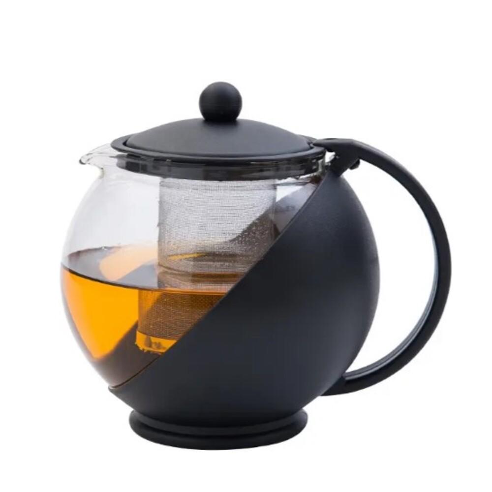 Chaleira bule de vidro com infusor de metal 750 ml
