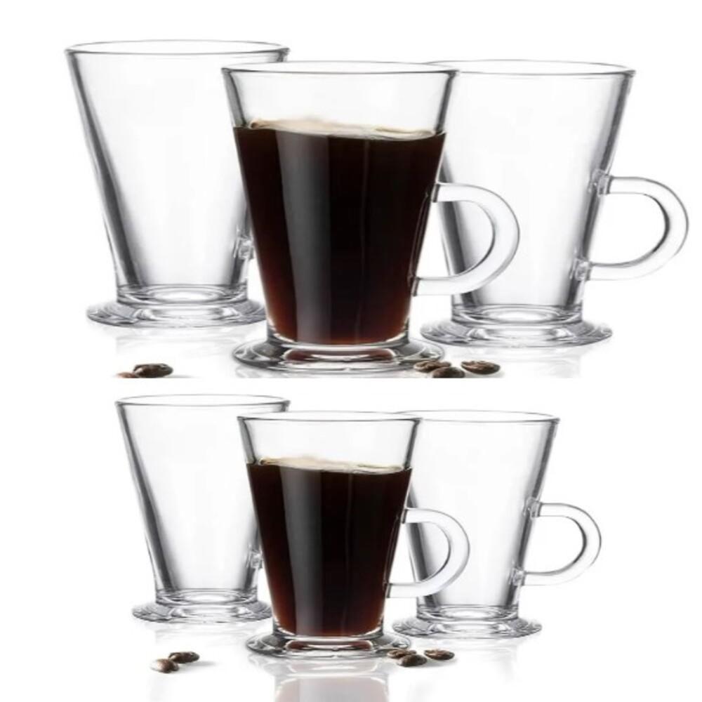 Jogo com 6 Xícaras Altas 265ml | Café, Capuccino e Chocolate