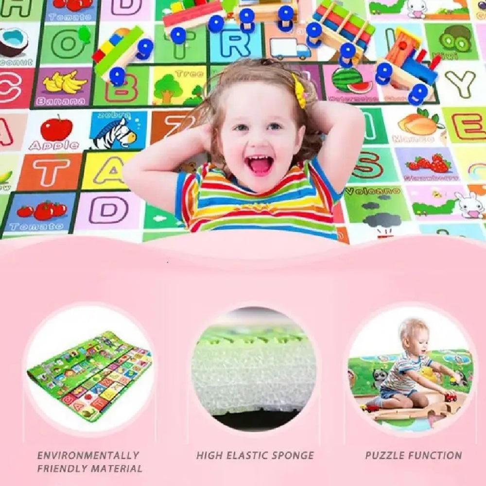 Tapete Infantil Educativo Dupla Face Térmico | 1,80m x 1,20m