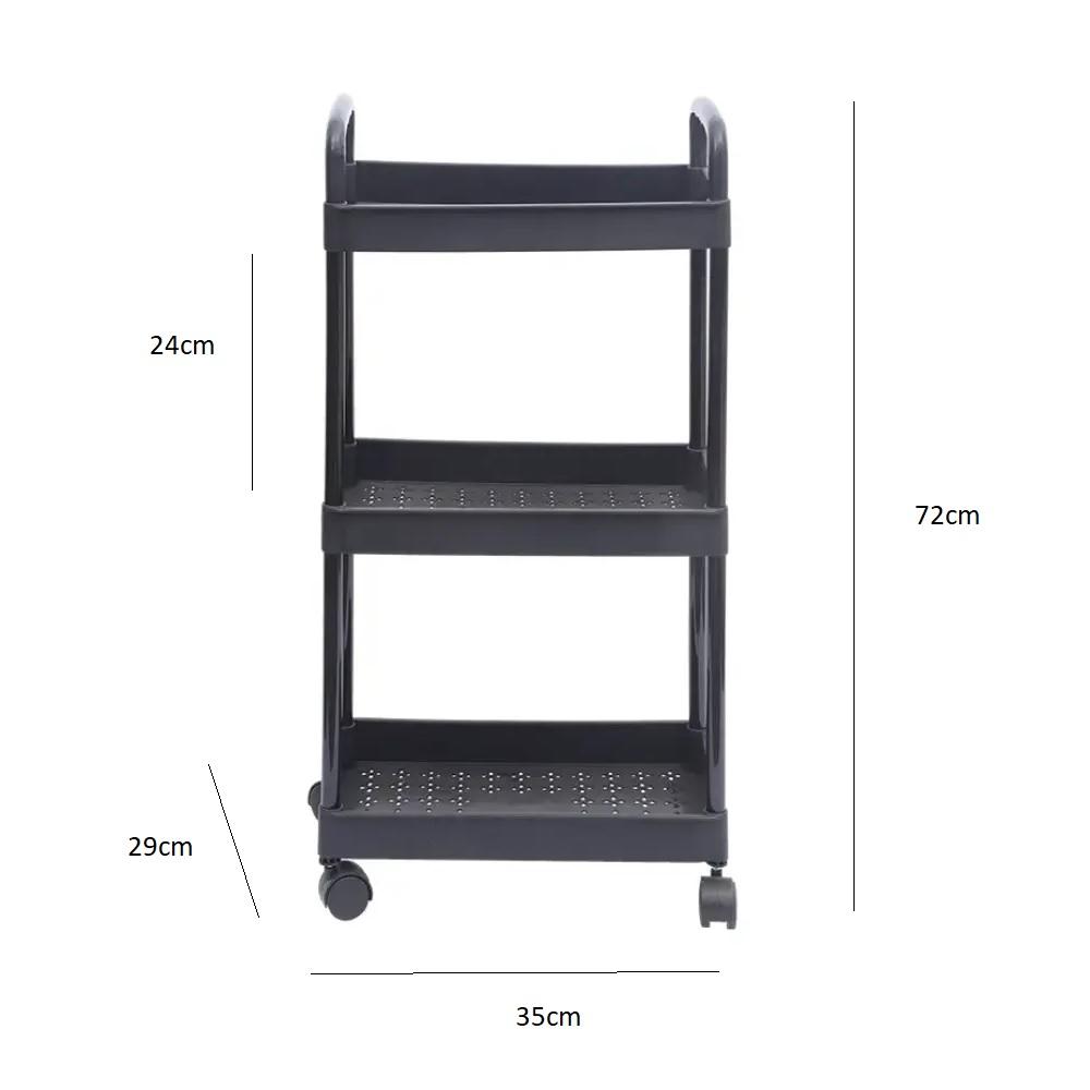 Carrinho Prateleira 3 Andares Multiuso