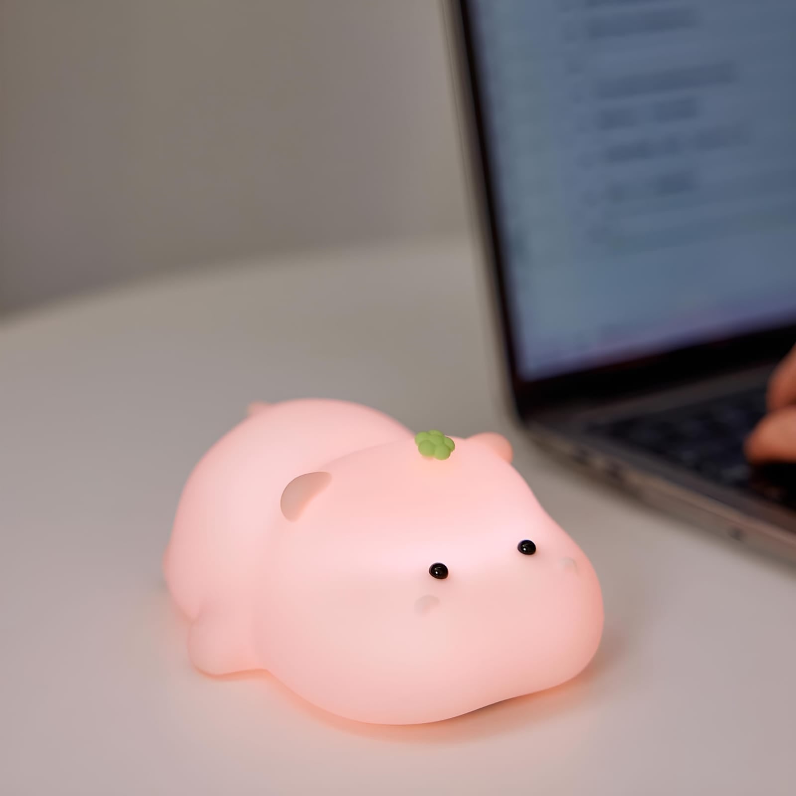Luminária Touch LED Baby Hippo