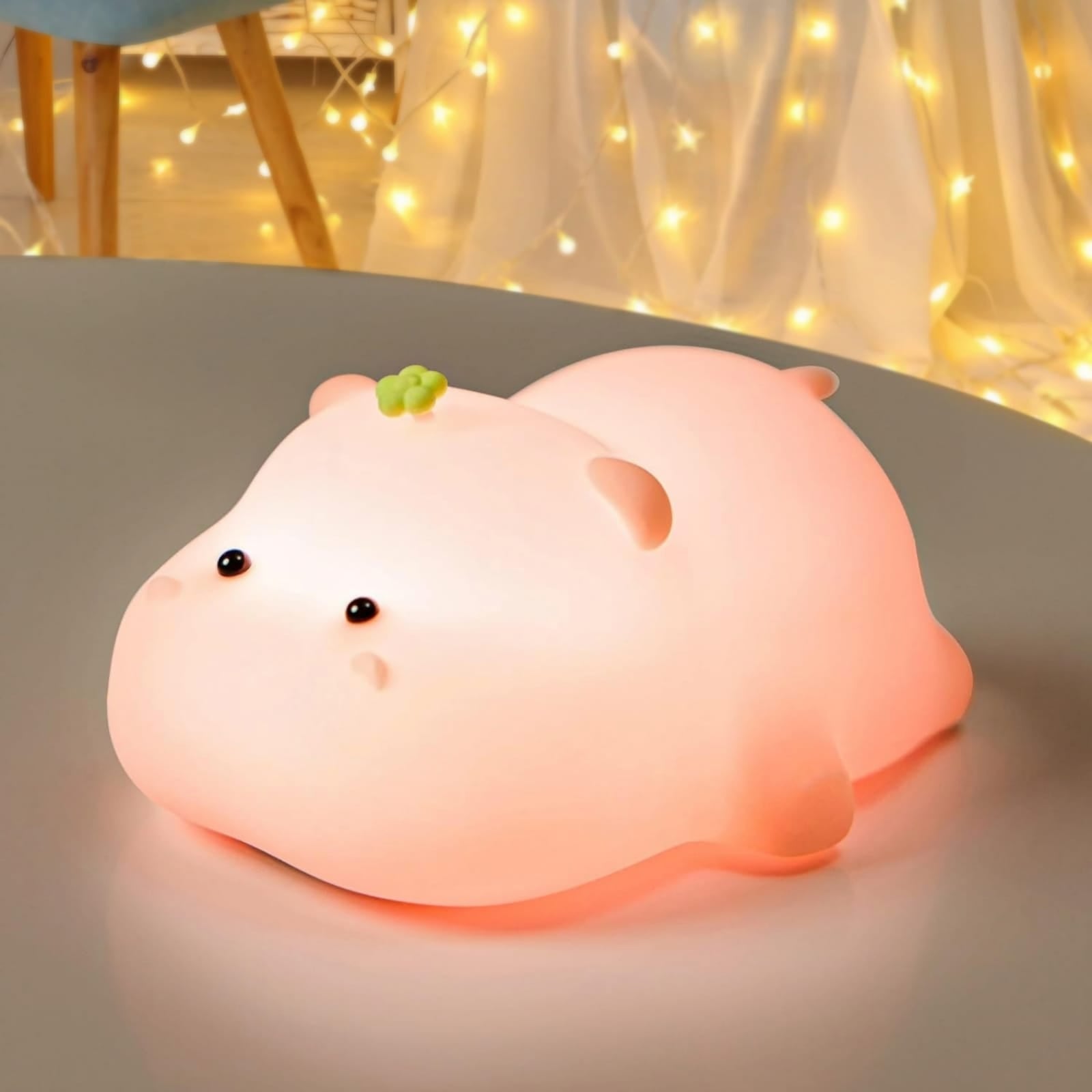 Luminária Touch LED Baby Hippo