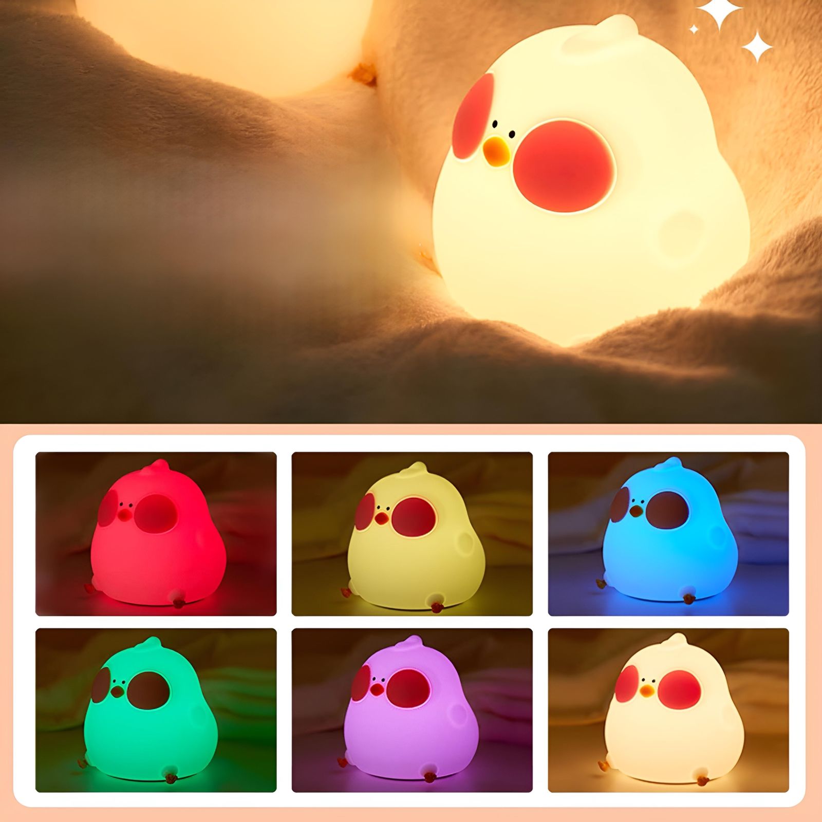 Luminária Touch Galinha LED