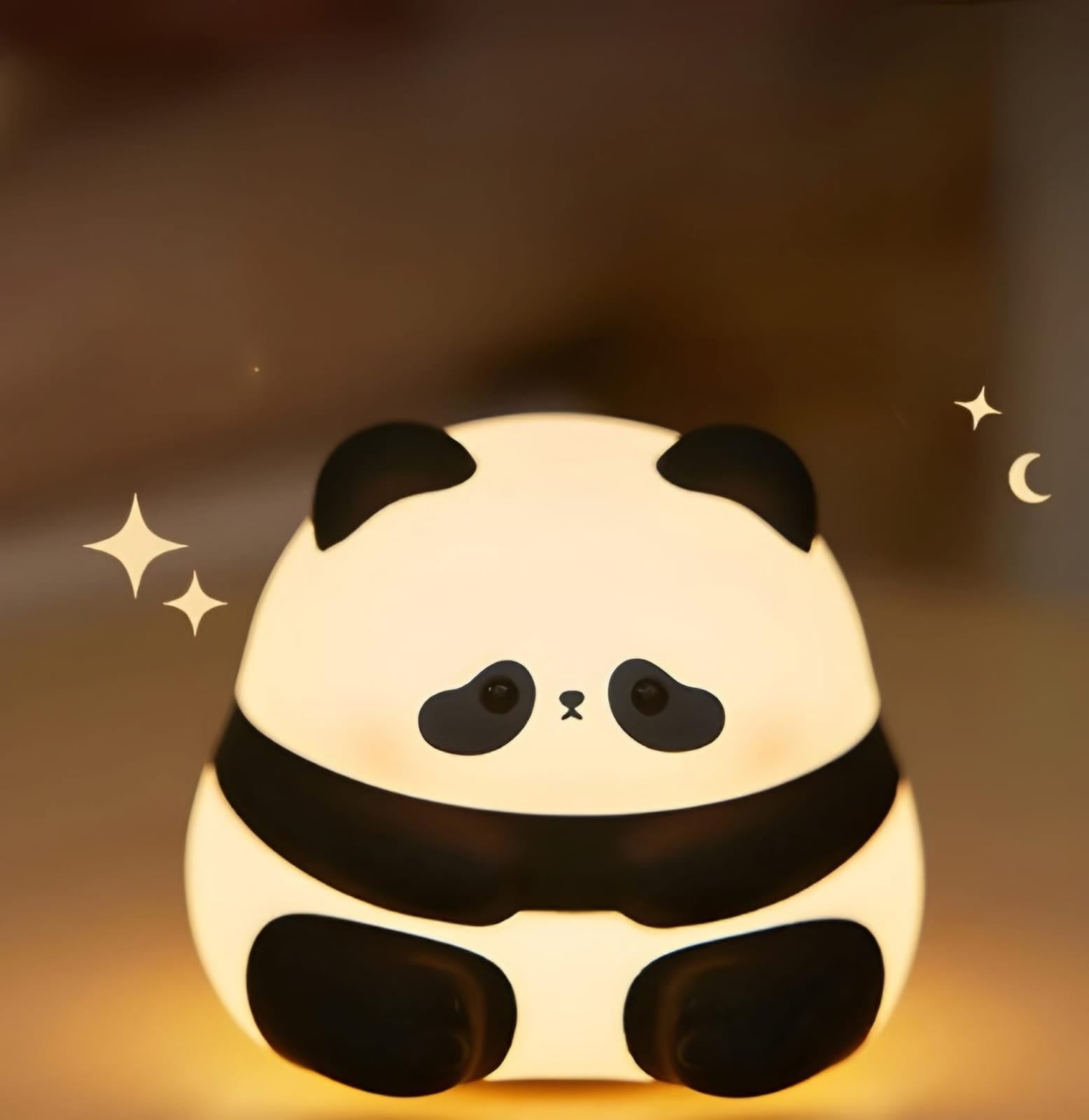 Luminária Touch Panda Sentado LED