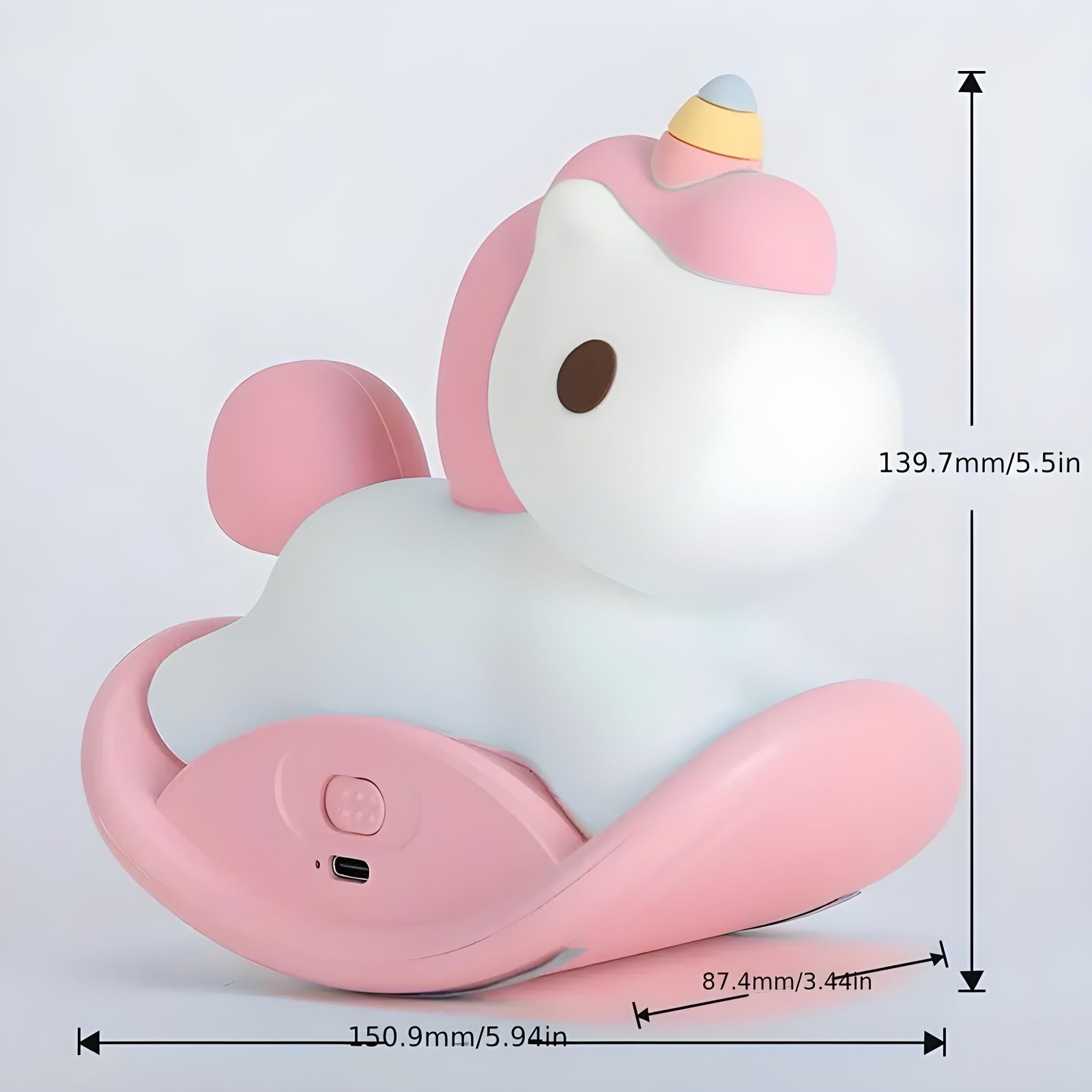 Luminária Touch Unicórnio LED