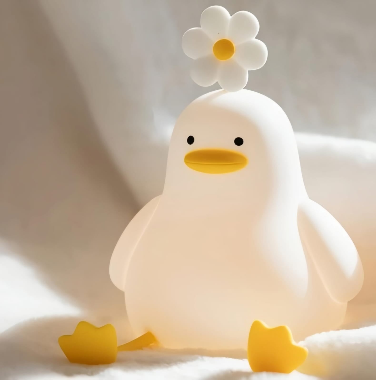 Luminária Touch Pato Florzinha LED