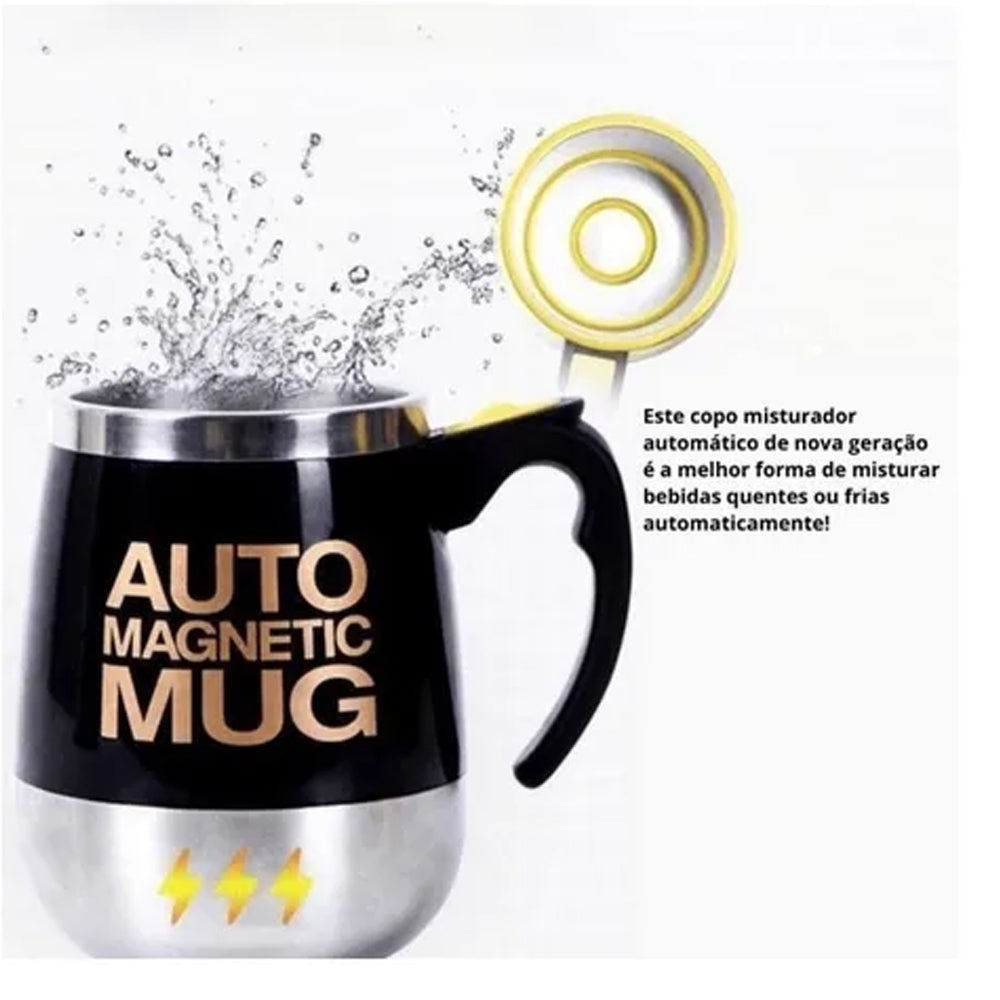 Caneca Magnética com Misturador Automático